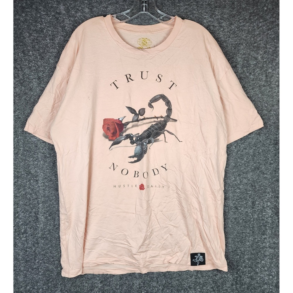 Muerte Graphic T-Shirt Women 2XL Pink Trust Nobody Scorpion Rose Streetwear Tee